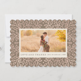 感謝している秋の写真カード サンキューカード