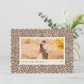 感謝している秋の写真カード サンキューカード (スタンド正面)