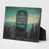 感謝している フォトプラーク (側面)