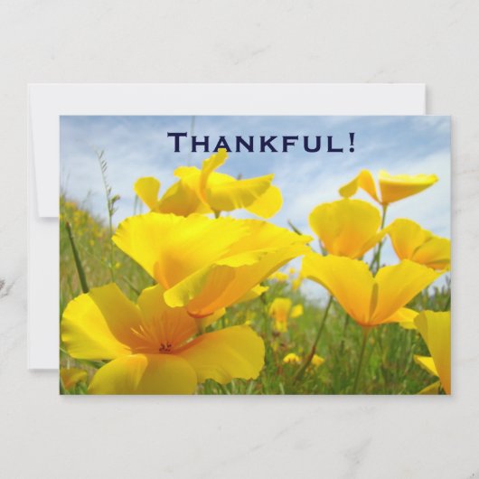 感謝している! 招待状のカスタムは昼食を自ら申し出ます サンキューカード (正面)