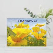 感謝している! 招待状のカスタムは昼食を自ら申し出ます サンキューカード (スタンド正面)