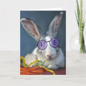 感謝していウサギと野菜 カード (正面)