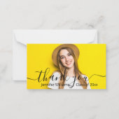 感謝していエレガント君の書道卒業 ノートカード (正面)