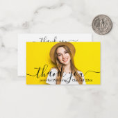 感謝していエレガント君の書道卒業 ノートカード (正面/裏面インサイチュ)