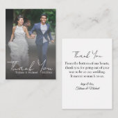 感謝していエレガント君の結婚色あせた写真 ノートカード (正面/裏面)