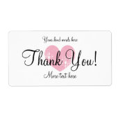 感謝していカスタムお気に入りのパーティー ラベル (正面)