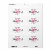 感謝していカスタムお気に入りのパーティー ラベル (フルシート)