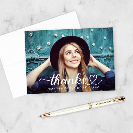 感謝していカスタムScriptの卒業写真 サンキューカード