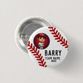 感謝していキッズチーム選手スポーツ,ソフトボール 缶バッジ (正面&裏面)