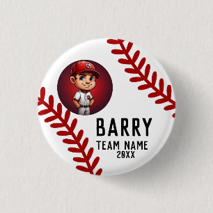 感謝していキッズチーム選手スポーツ,ソフトボール 缶バッジ