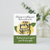 感謝していギフトマーケティング実在財産 ポストカード (スタンド正面)