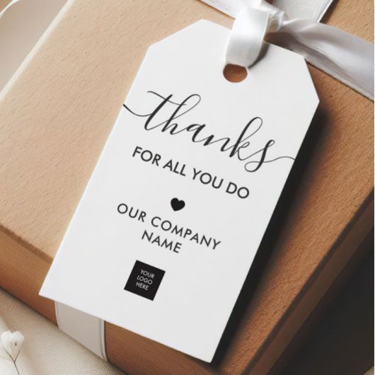 感謝していギフトラベル、クラフト ギフトタグ