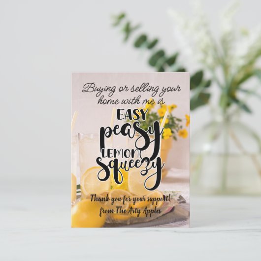 感謝していギフト紹介マーケティング実在資産 ポストカード (スタンド正面)