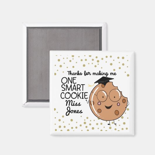 感謝していクッキーを一つ作る頭が切れること マグネット (正面/裏面)