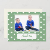 感謝していクリスマスの贈り物は白い写真 案内ポストカード (正面/裏面)