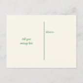 感謝していクリスマスの贈り物は白い写真 案内ポストカード (裏面)