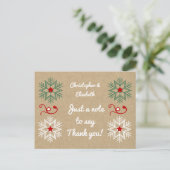 感謝していクリスマスの贈り物 ポストカード (スタンド正面)