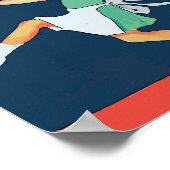 感謝していケーキの女の子。 ポスター (角)