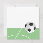 感謝していコーチサッカー選手の特大 サンキューカード (裏面)