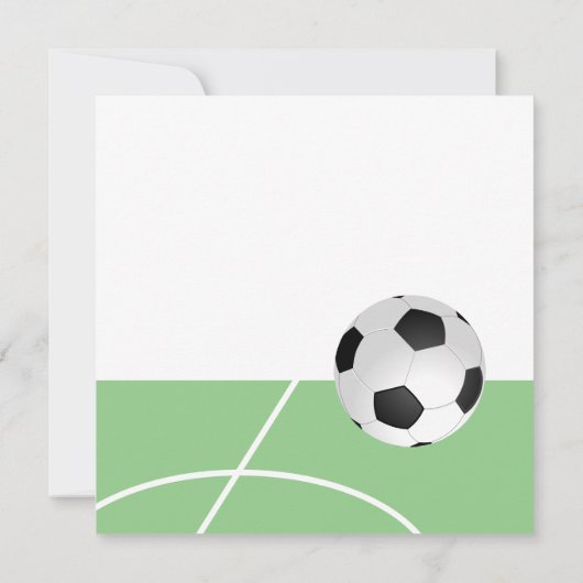 感謝していコーチサッカー選手の特大 サンキューカード (裏面)