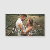 感謝していシックな手結婚跡のマグネット (正面)