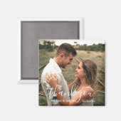 感謝していシックな手結婚跡のマグネット マグネット (正面/裏面)