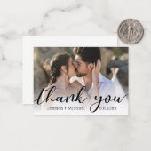 感謝していシック書結婚跡カード ノートカード (正面/裏面インサイチュ)