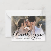 感謝していシック書結婚跡カード ノートカード (正面)