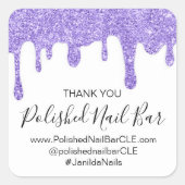 感謝していショッピングブティックバター体パープルドリップス スクエアシール (正面)