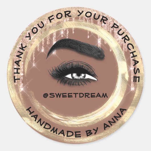 感謝していショッピングメイクアップアーティストラッシュクリーナードリップ ラウンドシール (正面)