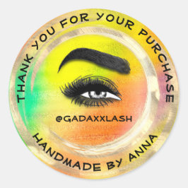 感謝していショッピングメイクアップアーティストラッシュブライト抽象芸術 ラウンドシール