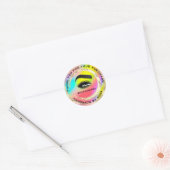 感謝していショッピングメイクアップアーティストラッシュホログラフィー ラウンドシール (封筒)