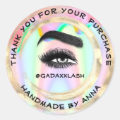 感謝していショッピングメイクアップアーティストLash Studio Holigraph ラウンドシール (正面)