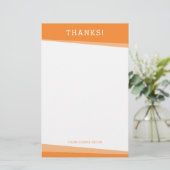 感謝していシンプルモダンはっきりした洋 便箋 (スタンド正面)