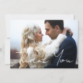 感謝していシンプル2結婚枚 ノートカード (正面)