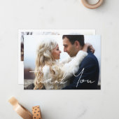 感謝していシンプル2結婚枚 ノートカード (正面/裏面インサイチュ)