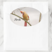 感謝していシール 楕円形シール (バッグ)