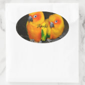 感謝していシール 楕円形シール (バッグ)