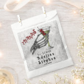 感謝していスケルトンのハンドカクテルハロウィン結婚ズ フェイバーバッグ (クリップ留めされた状態)