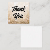 感謝していスタイリッシュお前のゴールデン結婚ライツ ノートカード (正面/裏面)