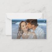 感謝していスタイリッシュの写真結婚予算 ノートカード (正面)