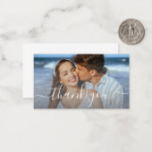 感謝していスタイリッシュの写真結婚予算 ノートカード (正面/裏面インサイチュ)
