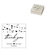 感謝していスタイリッシュはハート結婚の ラバースタンプ (押印)