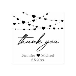 感謝していスタイリッシュはハート結婚の ラバースタンプ