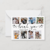 感謝していスタイリッシュ8結婚枚 ノートカード (正面)