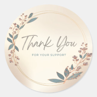 感謝していステッカーラベル ラウンドシール