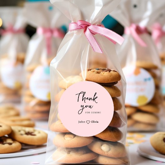 感謝していステッカー来に ラウンドシール