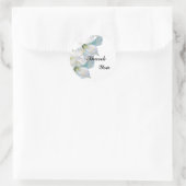 感謝していステッカー ラウンドシール (バッグ)