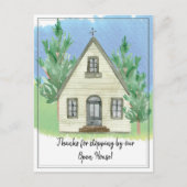 感謝していストップは我々のオープンハウスで ポストカード (正面)