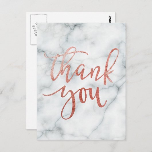 感謝していタイポグラフィ ポストカード (正面/裏面)